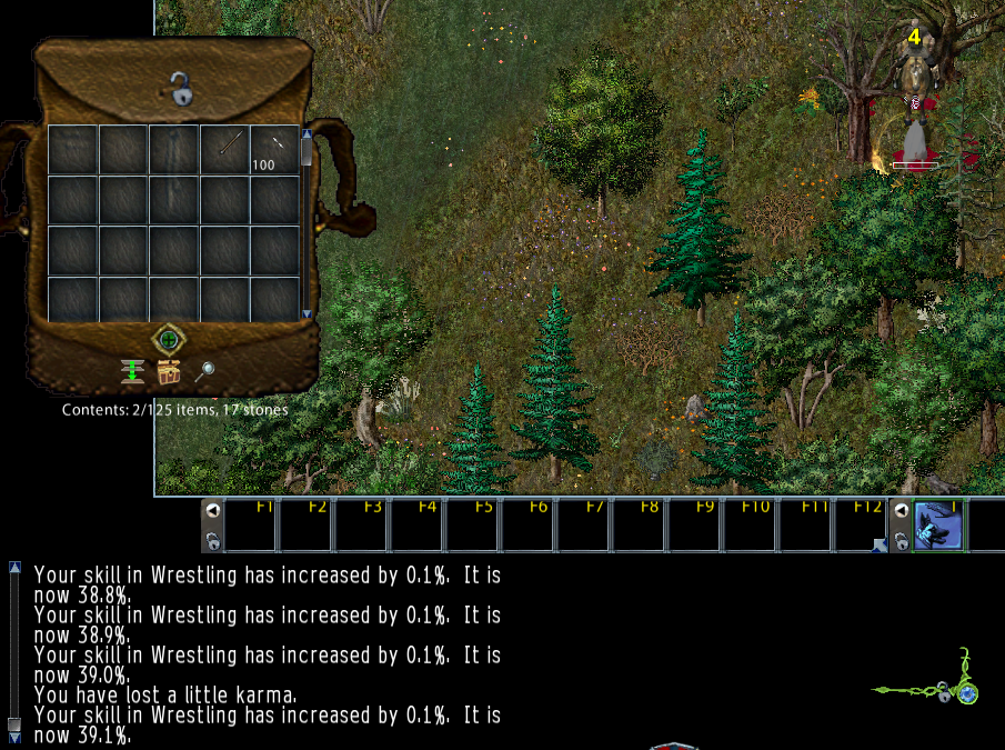 The less damage you do the better in skill training.png
